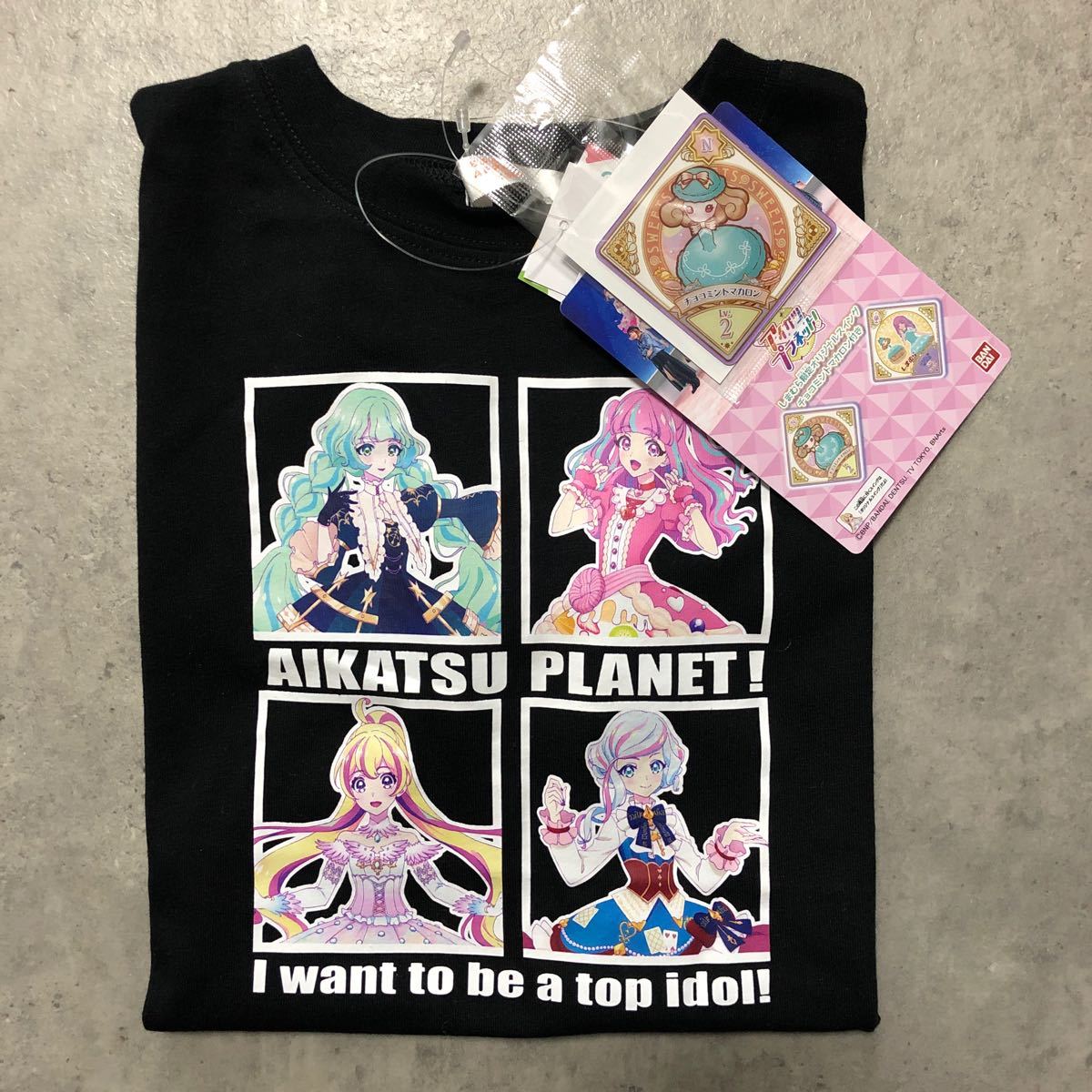 Paypayフリマ 新品未使用 しまむら アイカツ Tシャツ 限定オリジナルスイング チョコミントマカロン付き Paypayフリマ 新品未使用 しまむら アイカツ Tシャツ 限定オリジナルスイング チョコミントマカロン付き