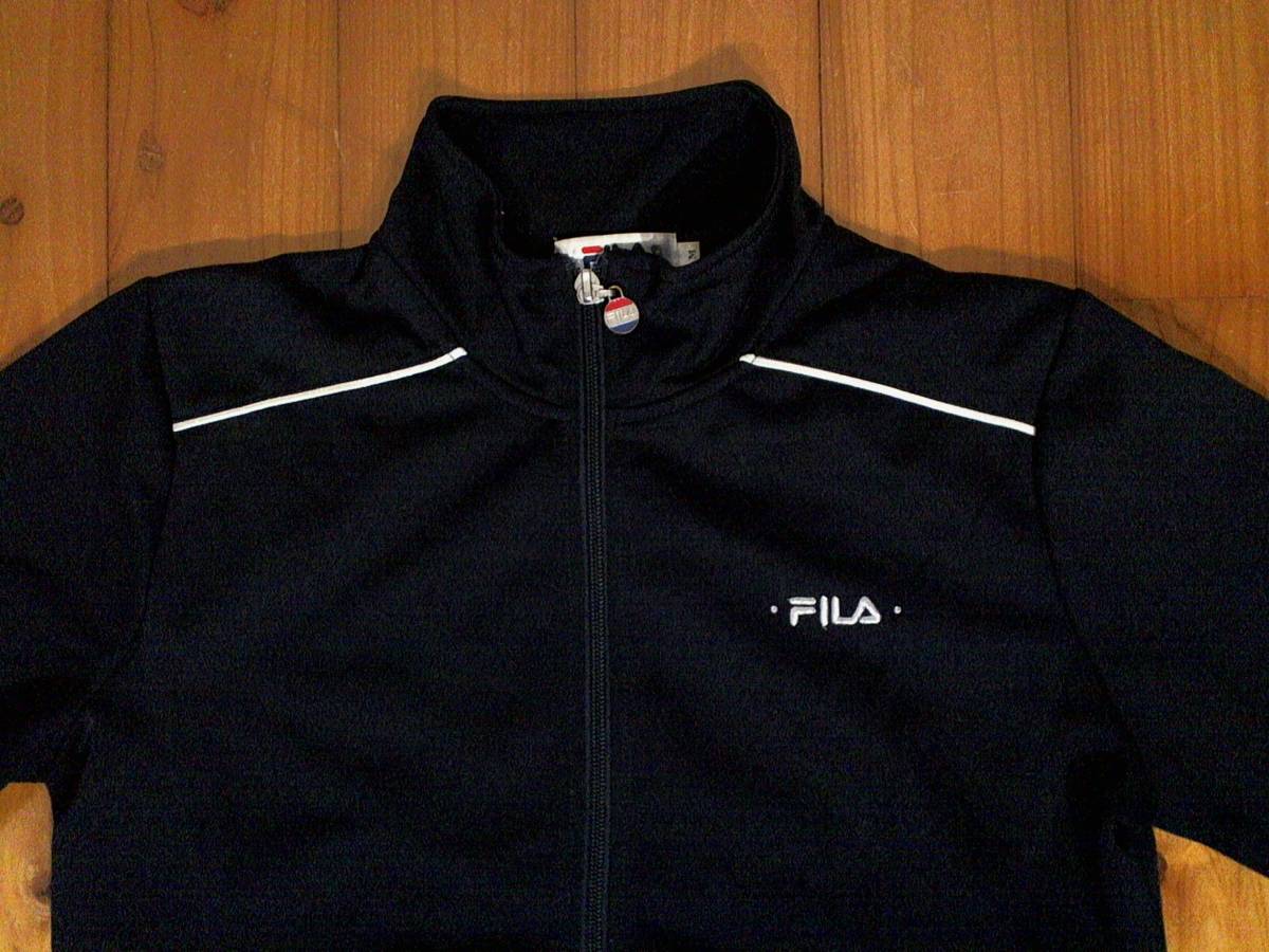 ★微難有☆フィラ【FILA】ジップアップ　ジャージ　ジャケット　ジャンパー M 濃紺　ネイビー　クリックポスト可_画像2