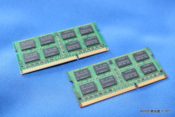 SAMSUNG PC3-10600S DDR3-1333　M471B5273CH0-CH9 4GBx2 計8GBノートPC用メモリ サムスン クリックポスト送付　_画像2