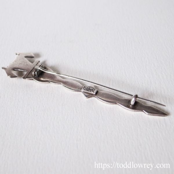 【ハイランドのクラン紋章を胸元に】イギリス ヴィンテージ シルバー ブローチ ピン◆Vintage Sterling Silver Macleod Clan Kilt Brooch◆_画像6