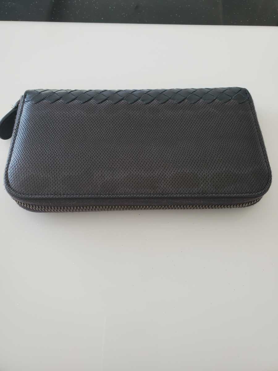 美品】【送料無料】BOTTEGA VENETA ボッテガヴェネタ 長財布 ラウンド