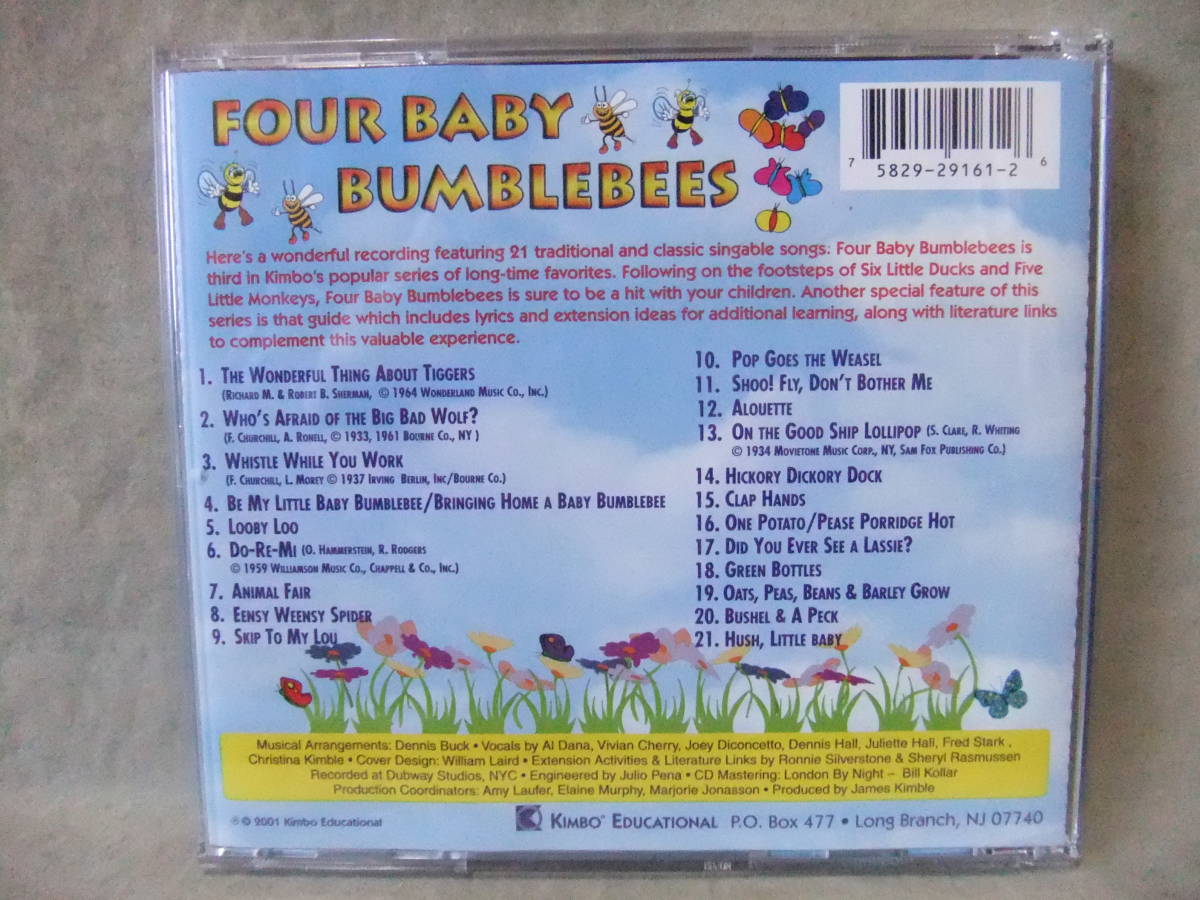 ★Four Baby Bumblebees （4匹のマルハナバチ）★Kimbo Educational （キンボエデュケーショナル） 