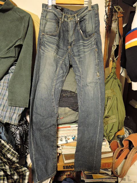 2103カバン ド ズッカCABANE de ZUCCaデニムDENIMサルエル ストレッチ