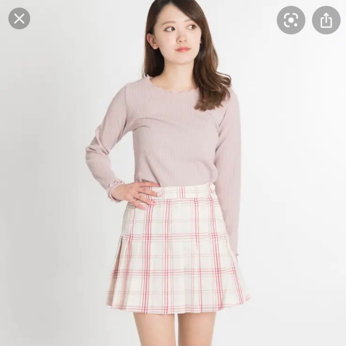 Paypayフリマ Wego Wego チェックプリーツミニスカート Paypayフリマ Wego Wego チェックプリーツミニスカート