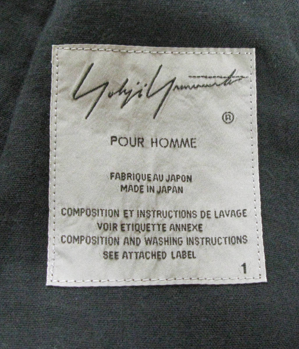 ヨウジヤマモト プールオム：綿 ジャケット 1 （ 春夏 Yohji Yamamoto pour Homme Cotton Jacket 1_画像4