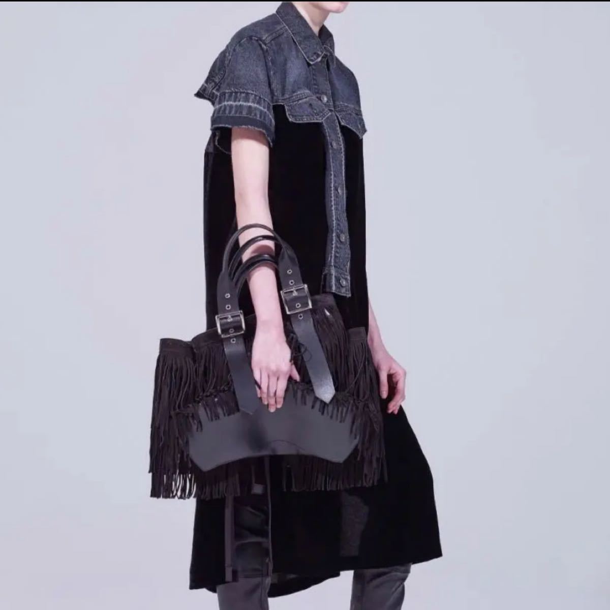 低価格で大人気の Sacai 18 Aw Pre デニムベロアワンピースサイズ1 ひざ丈ワンピース 低価格で大人気の Sacai 18 Aw Pre デニムベロアワンピースサイズ1 ひざ丈ワンピース