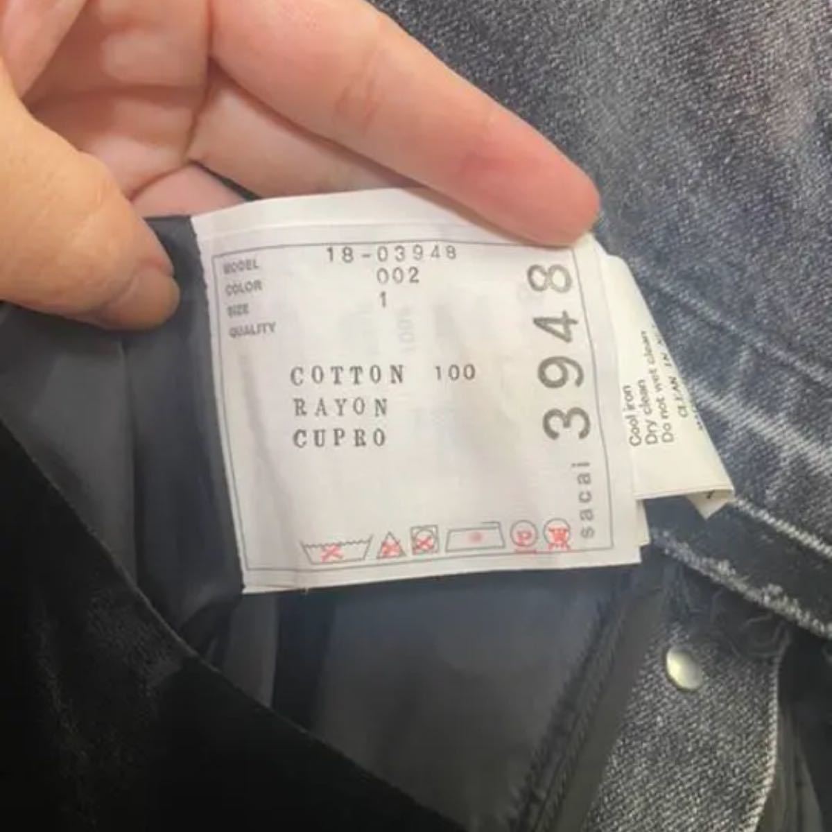 Paypayフリマ Sacai 18 Aw Pre デニムベロアワンピースサイズ1 Paypayフリマ Sacai 18 Aw Pre デニムベロアワンピースサイズ1