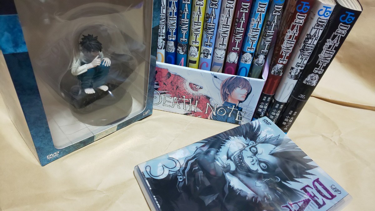 本日限定値下げ★DEATH NOTE 全巻セット&収納ボックス アニメDVD3巻、初回限定Ｌフィギュアセット