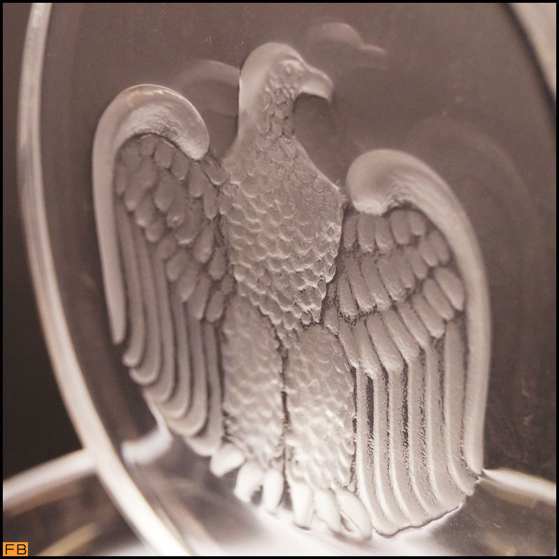 853- Rene *lalik* кольцо тарелка кольцо tore иваси Eagle ястреб украшение с ящиком LALIQUE