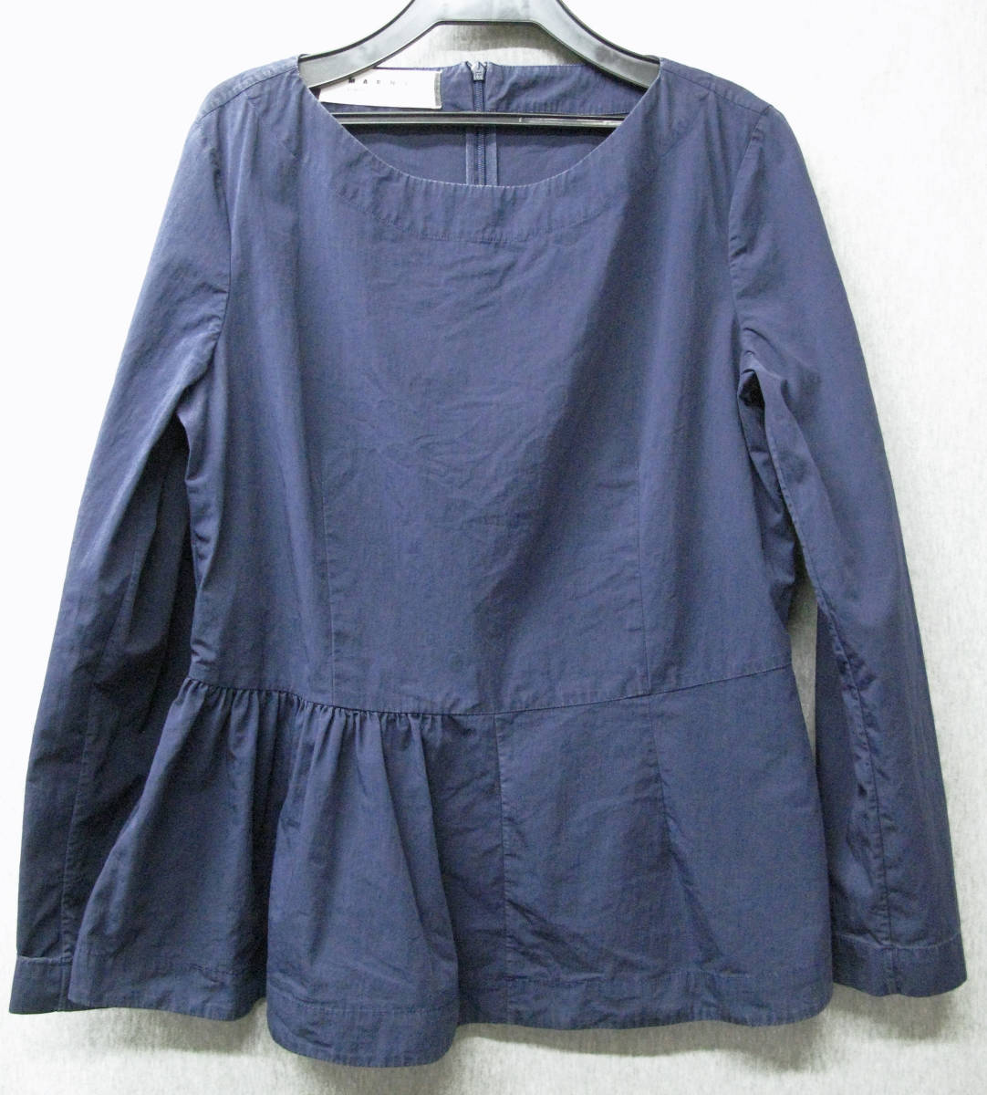 マルニ MARNI：藍染め 綿素材 TOP 42 （ シャツ ジャケット ブラウス MARNI Indigo Cotton Shirt Jacket 42_画像1