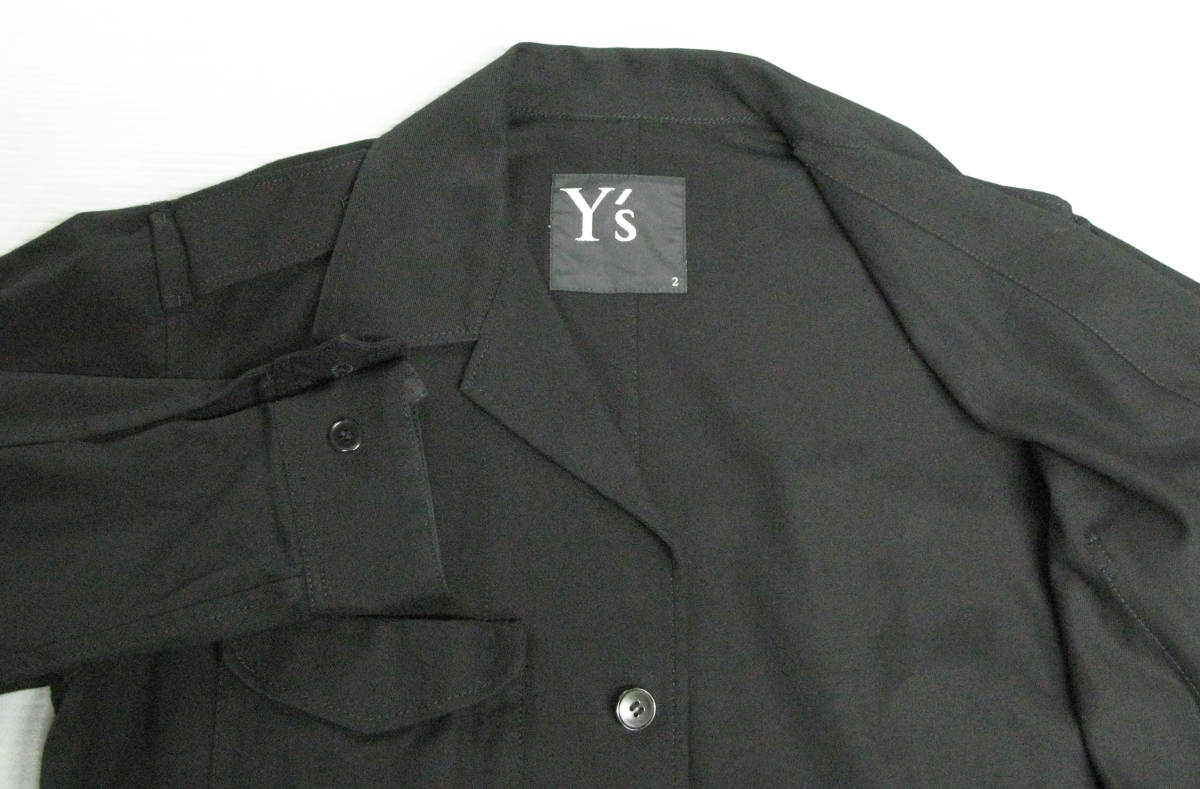 ワイズ ヨウジヤマモト：レディース 肩章付き ジャケット 2 （ ブルゾン シャツ Y's Yohji Yamamoto Femme Cotton Jacket 2_画像4