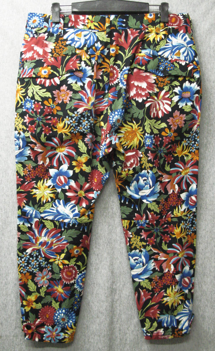 ワイズ ヨウジヤマモト：総柄 花柄 パンツ 未使用 展示品 3 （ 八分丈パンツ Y's Yohji Yamamoto Femme Flower Print Pants Brand New 3_画像2