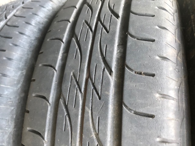 BRIDGESTONE GIRO YT6 +46 4H100社外アルミ 155/65R14バリ山ラジアルブリヂストンネクストリ 2018年製ムーヴ EKワゴンR ROOX CANBUSタント_画像9