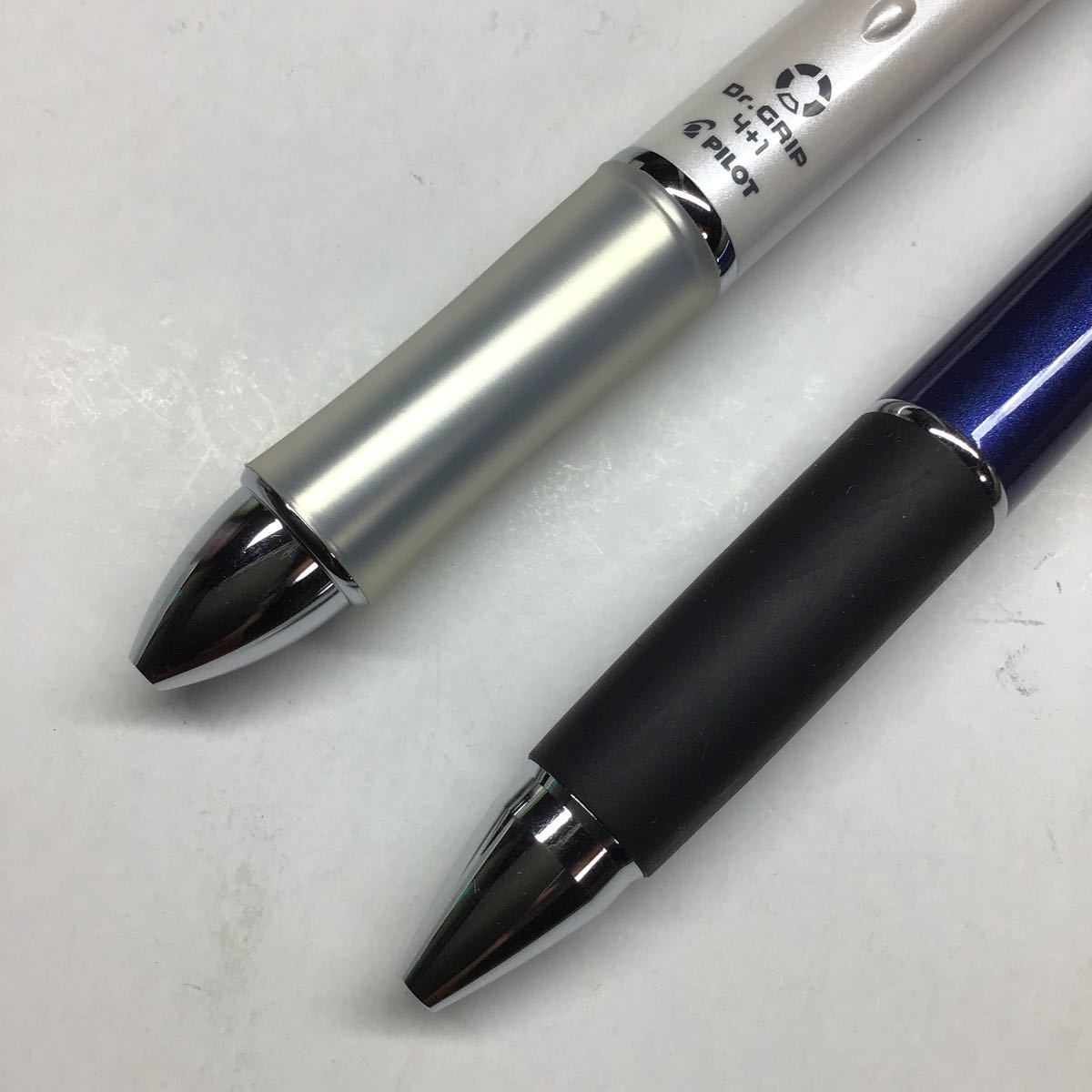 ドクターグリップ4＋1ホワイト、ジェットストリーム4＋1ネイビーセット　多機能ペン　ボールペン、シャープペン　PILOT 三菱鉛筆