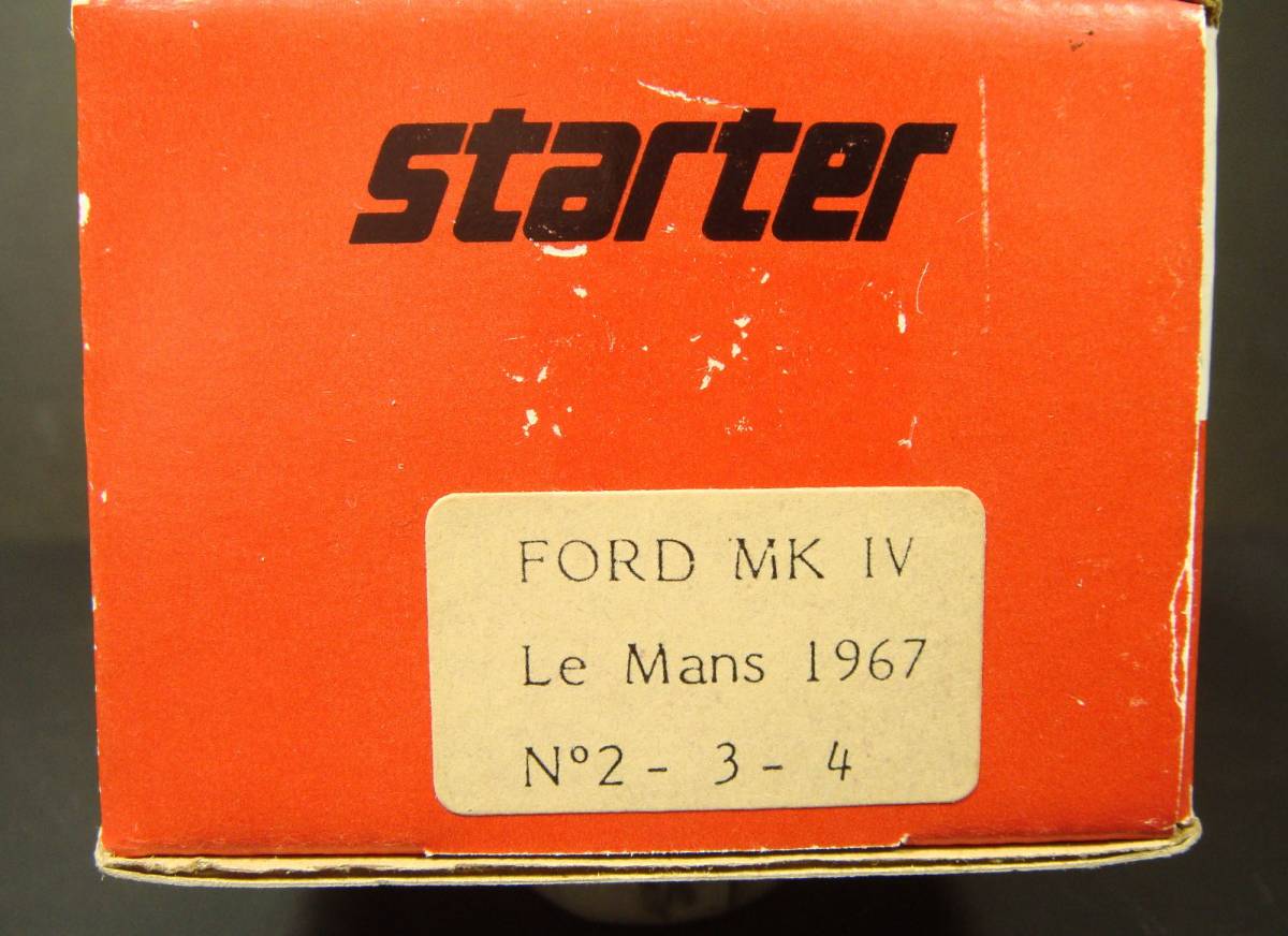 ○Starterスターター／フォード Mk.Ⅳ ルマン1967 (1/43)レジンkit_画像4