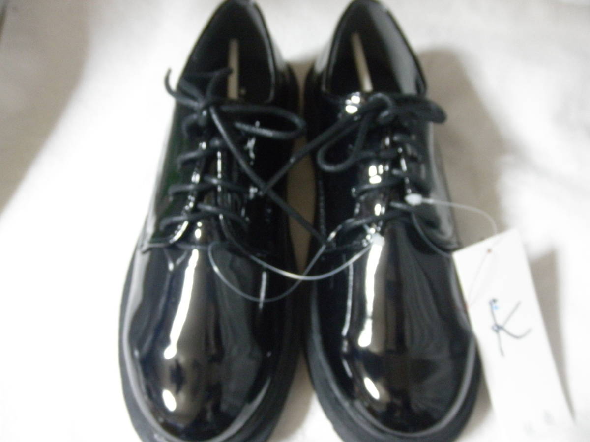 99  новый товар  ￥9790 ... мелодия  Kumikyoku ... 23cm ...  эмаль   обувь    ребенок  для   женщина     ...  черный   черный   обувь  ... каблук  ... Remo  ...