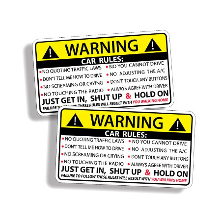CC311：車 カー 安全 警告 ルール プジョー ジープ ハーレー ビュイック ベントレー スカニア 6008301408用 デカール カード ステッカー_画像2