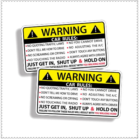 CC311：車 カー 安全 警告 ルール プジョー ジープ ハーレー ビュイック ベントレー スカニア 6008301408用 デカール カード ステッカー_画像1