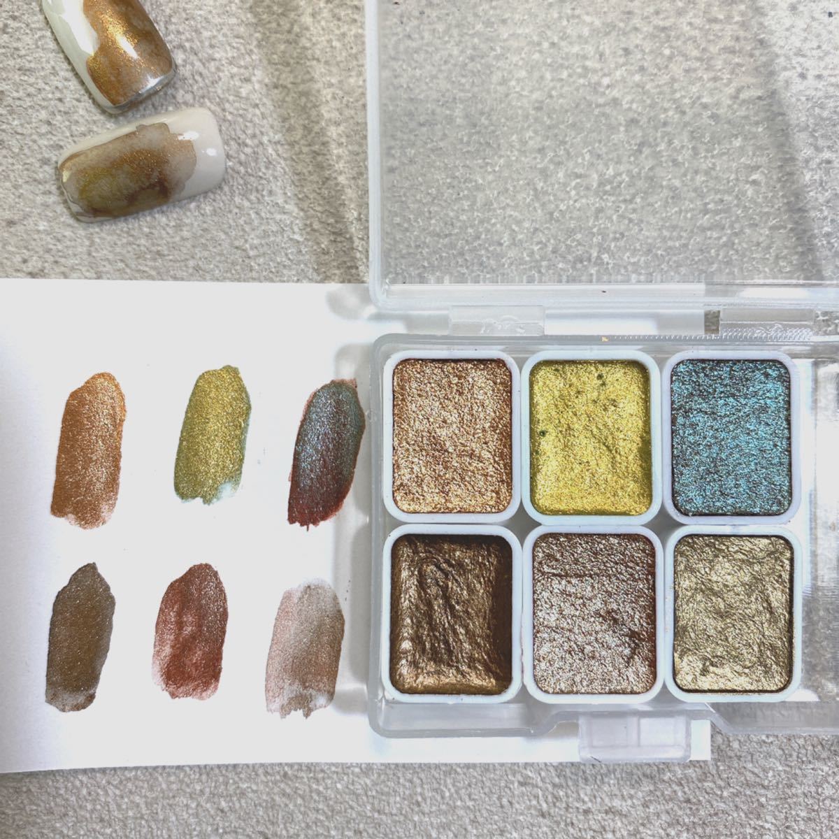 Paypayフリマ ニュアンスパレット ネイルアート水彩画 パレット Paypayフリマ ニュアンスパレット ネイルアート水彩画 パレット