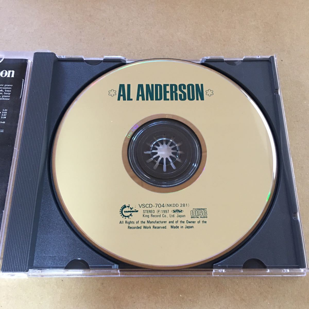 ★ アル・アンダーソン / アル・アンダーソン ★ 国内盤 ★ 帯付き ★ AL ANDERSON ★_画像5