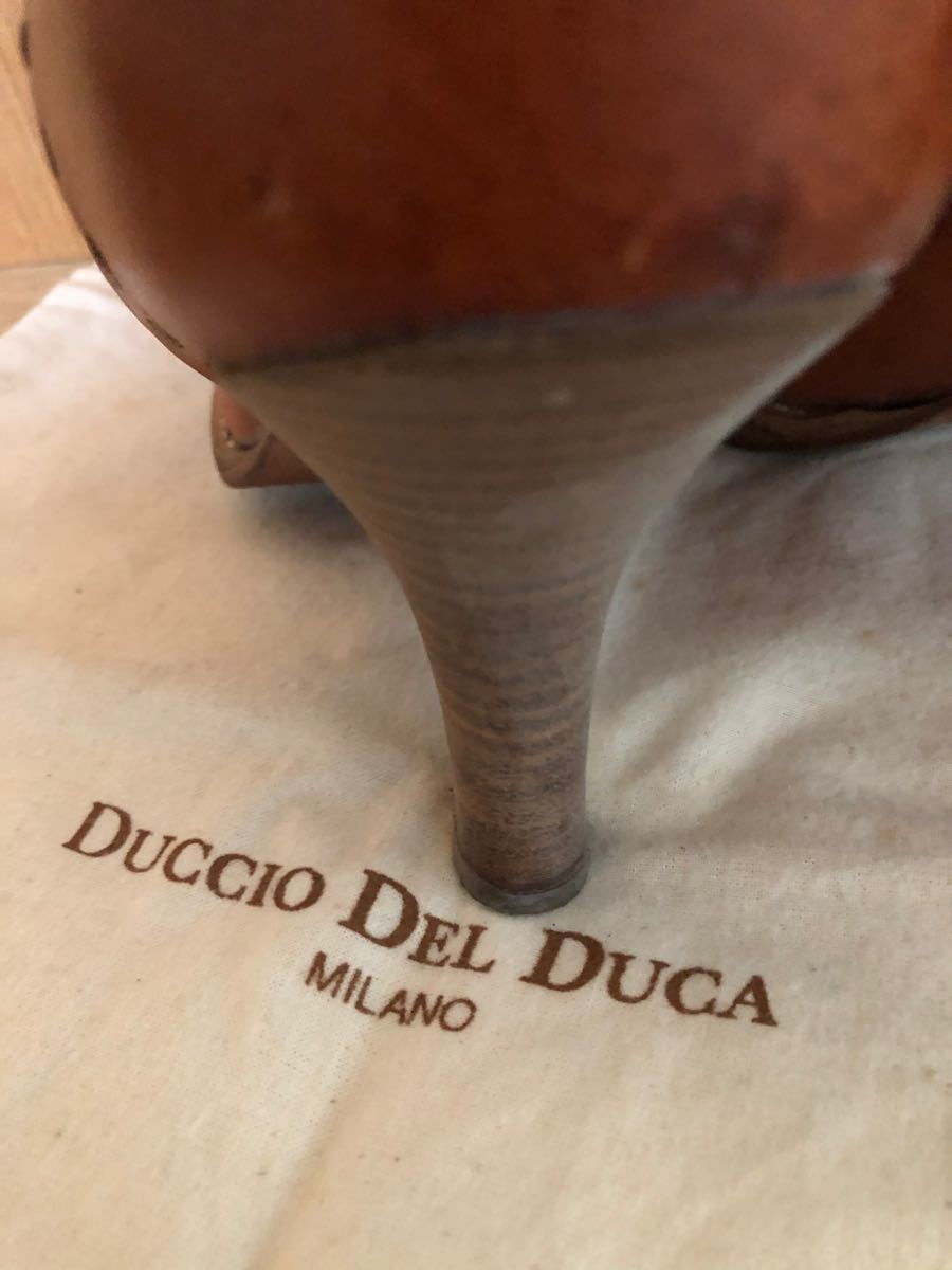 DUCCIO DEL DUCA レザーステッチブーツ　MADE in ITALY レザーロングブーツ　デュッチオデルデュッカ