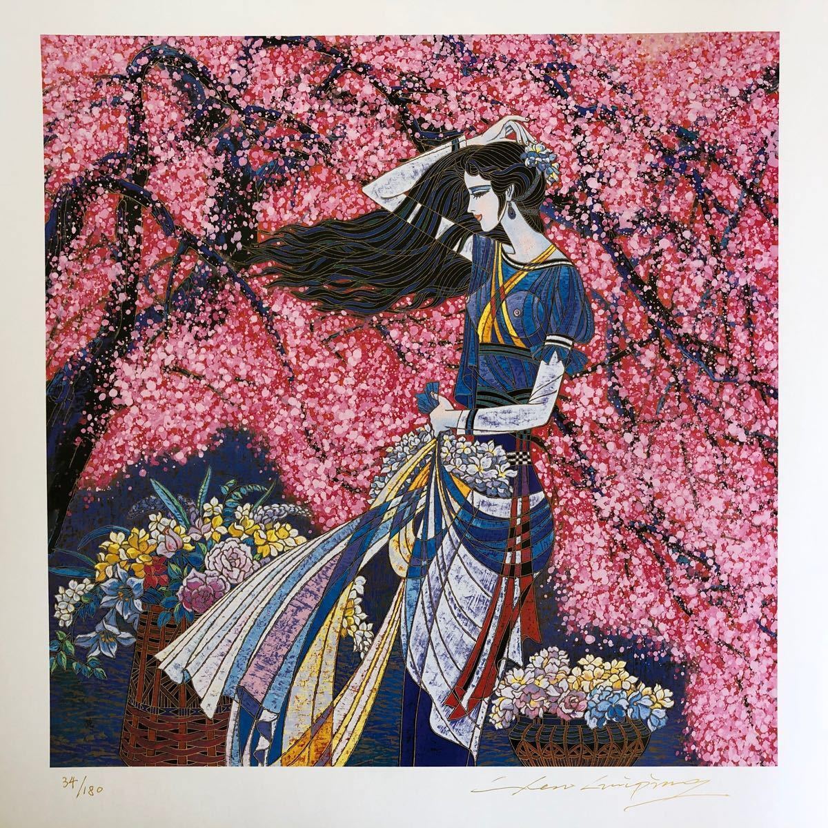 人気アーティスト陳貴平のオリジナル原画「視線」CHEN GUIPING 人気アーティスト陳貴平のオリジナル原画「視線」CHEN GUIPING