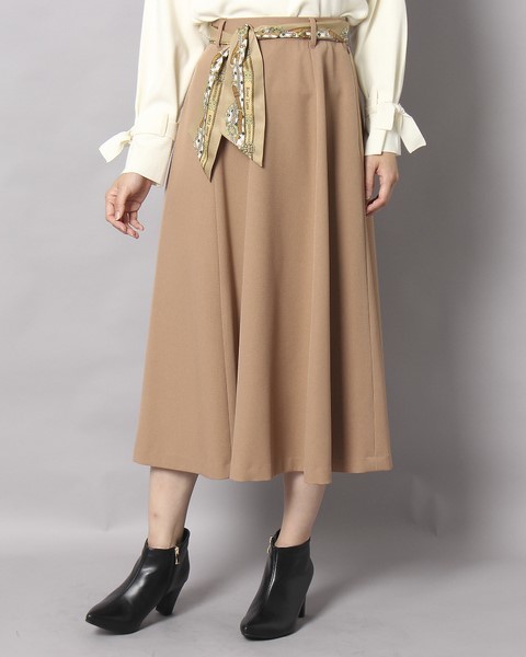 新品★Rose Tiara　ローズティアラ　スカーフベルトフレアスカート　サイズ４０　Lくらい　ロングスカート_画像2