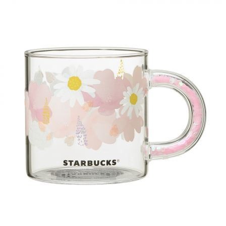 Paypayフリマ スターバックス Sakura 耐熱 グラス マグ さくらスタバ 完売 ピンク 花柄 マグカップ Starbucks
