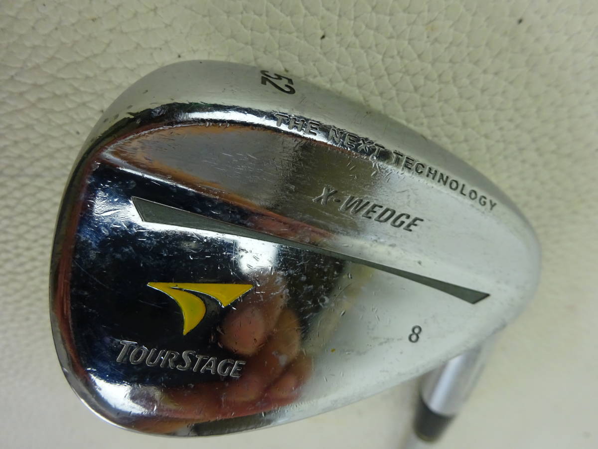 ★BRIDGESTONE ブリヂストン TOUR STAGE X-WEDGE ウェッジ 52/ 8 スチールシャト NS.PRO A250★人気★激安★中古★_画像1