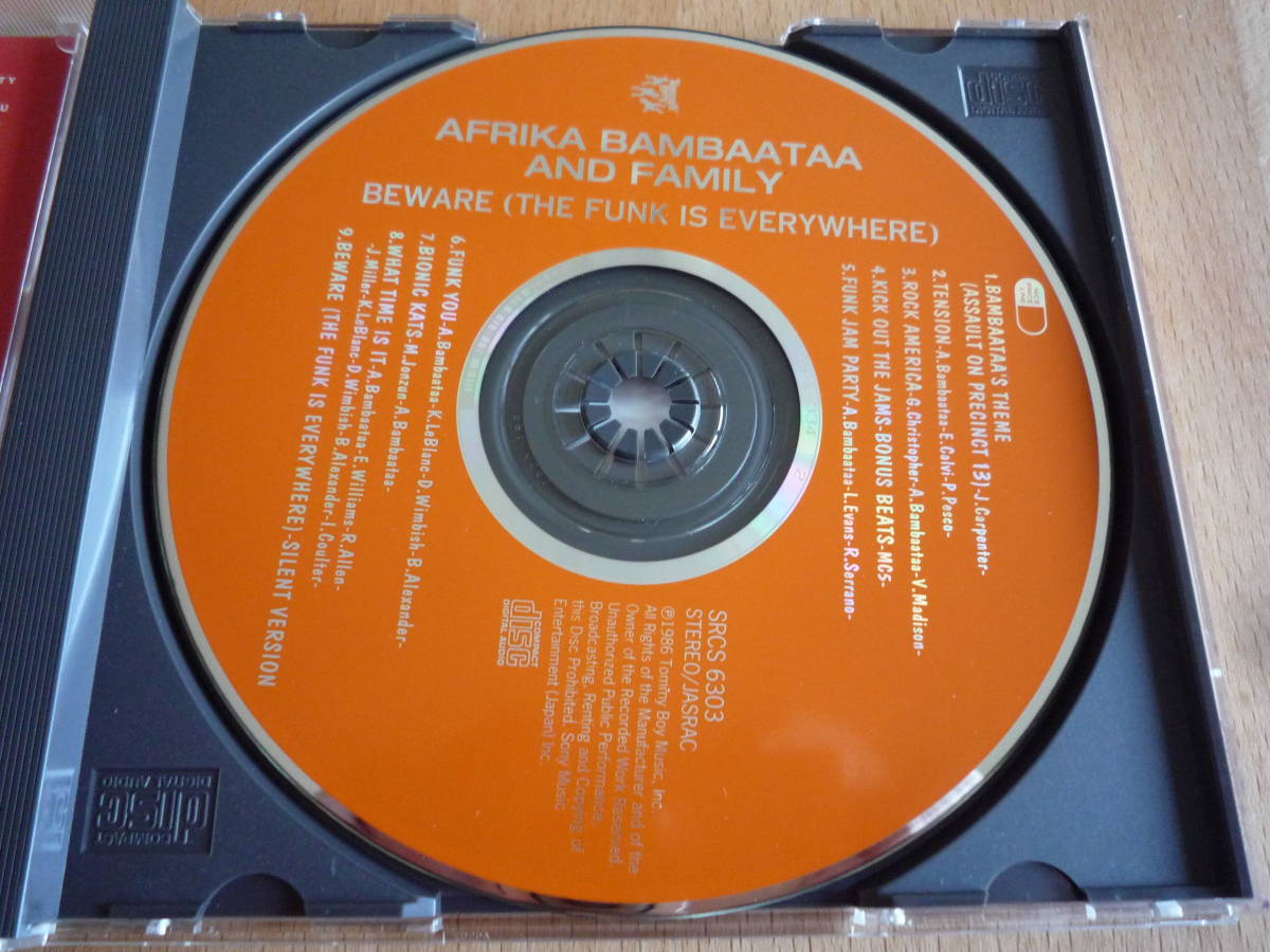 【国内盤CD/2枚】アフリカ・バンバータ AFRIKA BAMBAATAA AND FAMILY- ファンク！ BEWARE / 暗黒の10年 THE DECADE OF DARKNESS 1990-2000