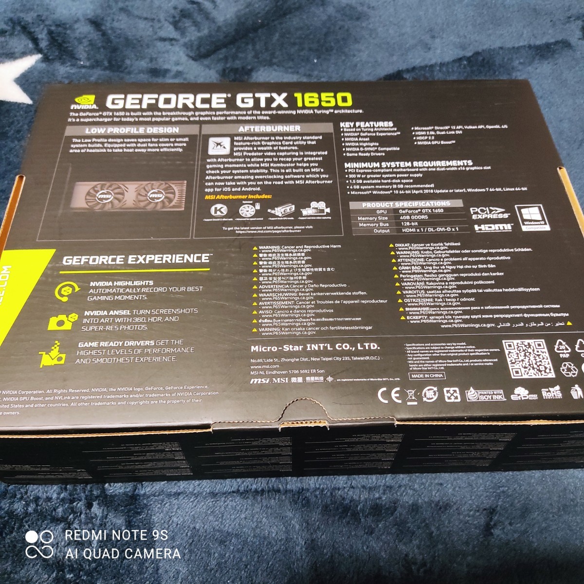 新品未開封】MSI製グラボ GeForce GTX 1650 4GT LP PCIExp 4GB｜Yahoo