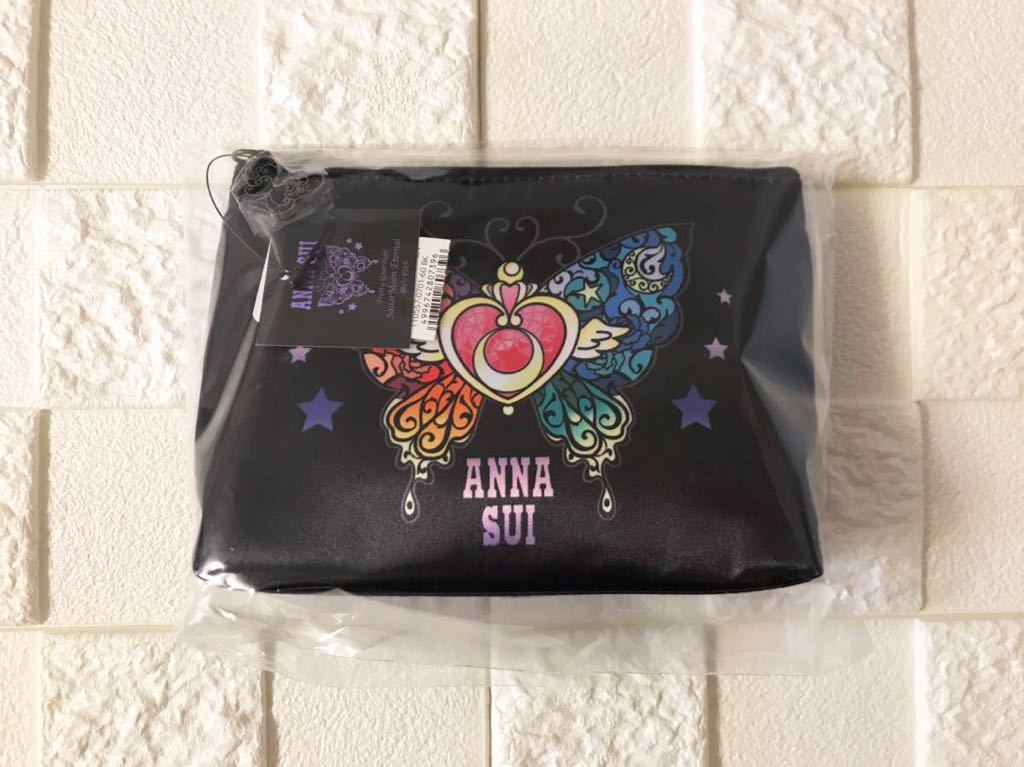 ヤフオク! 新品 タグ付き ANNA SUI アナスイ × 劇場版「... アナスイ 美少女戦士セーラームーンEternalポーチ ブラック