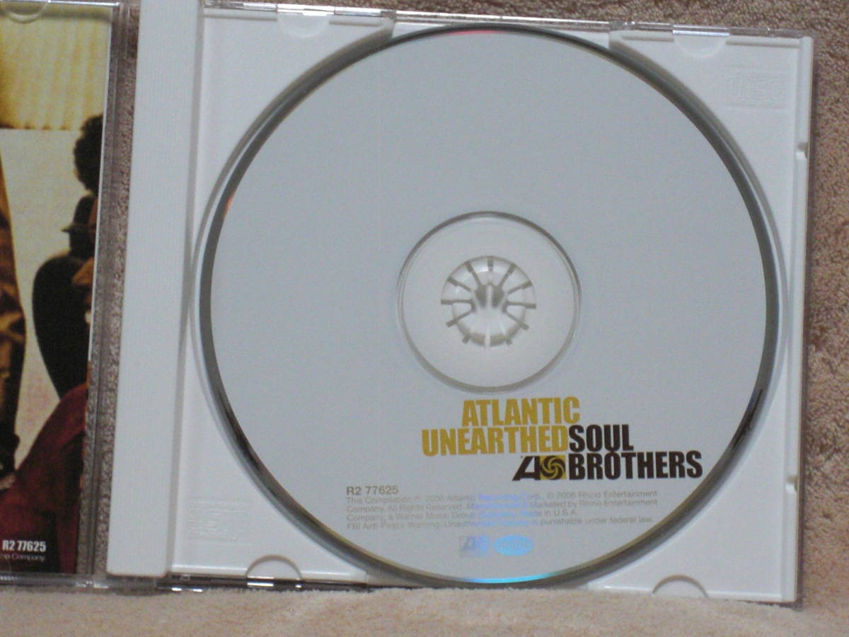 US盤CD VA.： Atlantic Unearthed: Soul Brothers （Atlantic Rhino Records R77625）_画像3