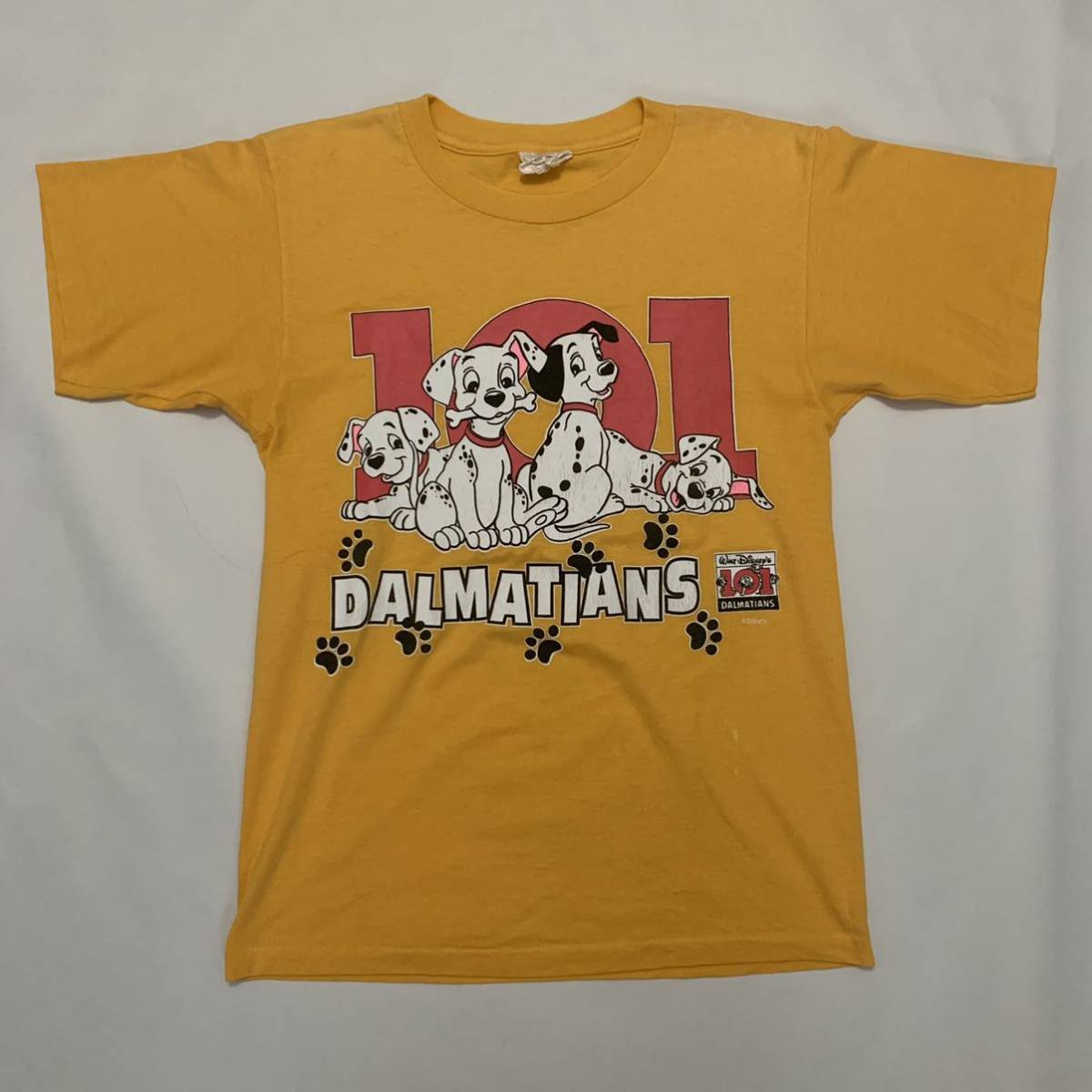 【激レア】90s USA製 101 Dalmatians disney Tシャツ ヴィンテージ ディズニー 101匹 わんちゃん / ミッキー キャラ  バンド アート 80s