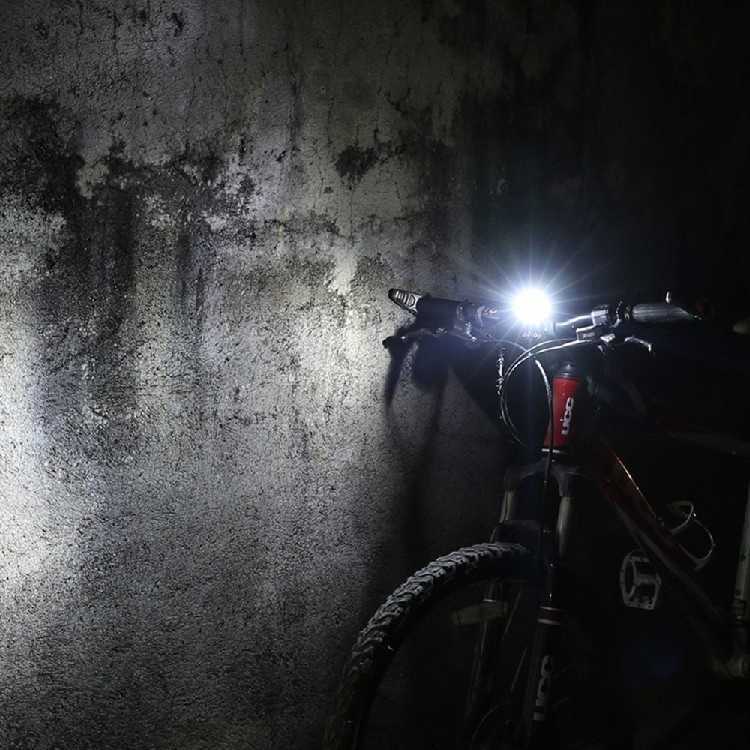 自転車USB充電式LEDライトらいと光4段階照明モード