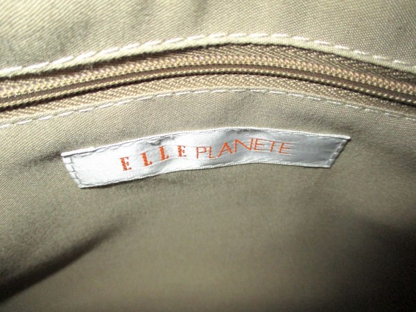 ELLE PLANETE/ L planet *2way handbag bai color diagonal ..W26cm