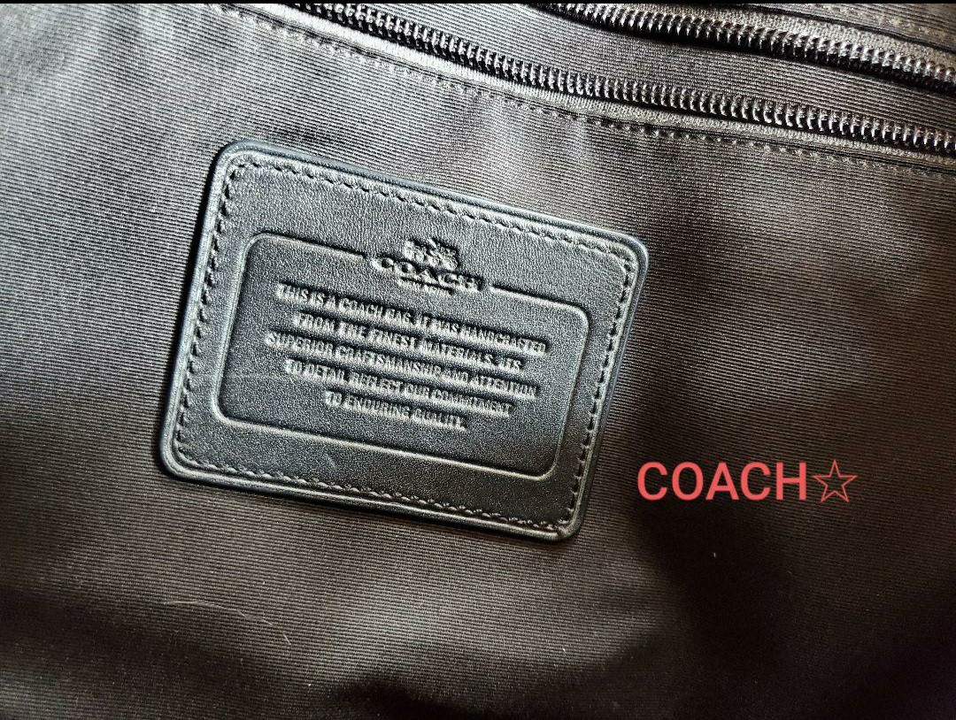 COACH 美品 やや難ありビジネスバッグ ハンドバッグ ブリーフケース 書類バッグ コーチ シグネチャー マディソン チャーム