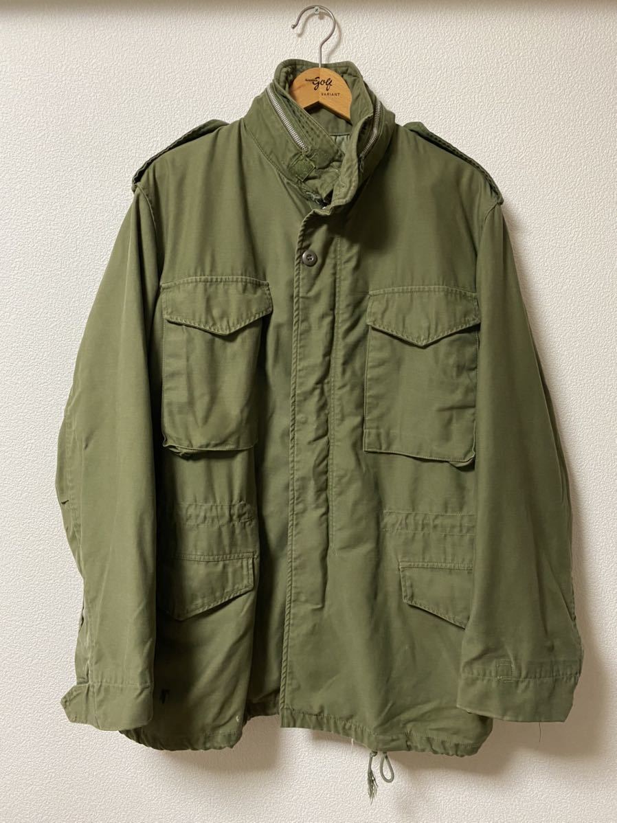 US ARMY M-65 フィールドジャケット SMALL LONG アルミジップ USED MILITARY JACKET 米軍実物 USA製 ミリタリージャケット_画像1