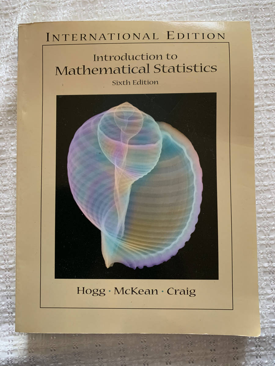 送料無料　Introduction to Mathematical Statistics Hogg Mackean Craig②