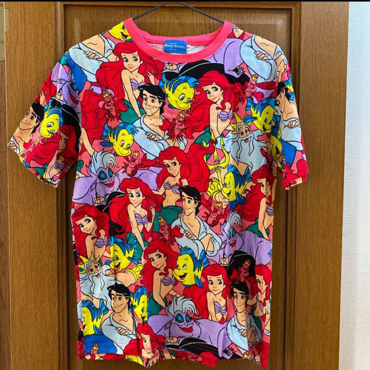 Paypayフリマ ディズニー アリエル 総柄 半袖tシャツ Disney Tシャツ リトルマーメイド ディズニーリゾート 東京ディズニーリゾート