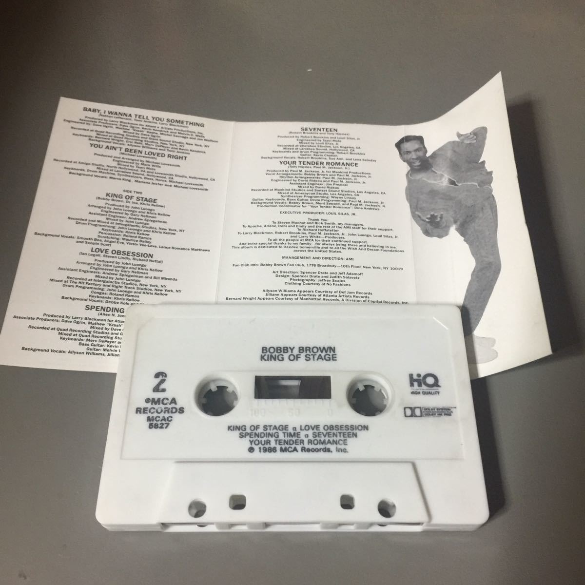 ボビー・ブラウン KING OF STAGE USA盤カセットテープ_画像3