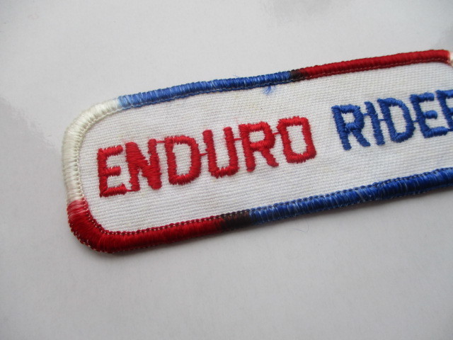 ENDURD RIDER エンデューロライダー モトクロス ロゴ ワッペン/ 刺繍 ステッカー バイク レーシング オートバイ ビンテージ ② 13_画像4