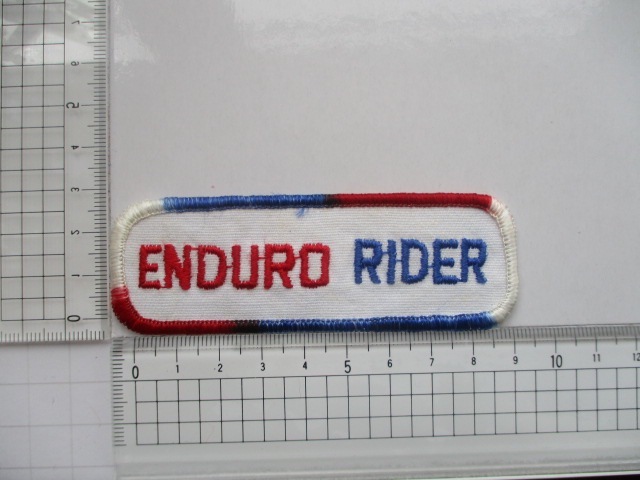 ENDURD RIDER エンデューロライダー モトクロス ロゴ ワッペン/ 刺繍 ステッカー バイク レーシング オートバイ ビンテージ ② 13_画像9