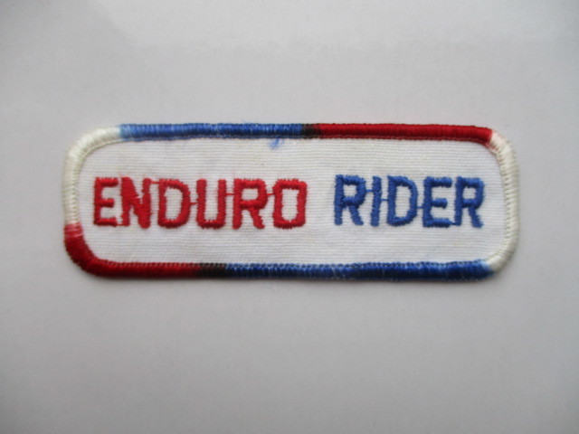 ENDURD RIDER エンデューロライダー モトクロス ロゴ ワッペン/ 刺繍 ステッカー バイク レーシング オートバイ ビンテージ ② 13_画像3