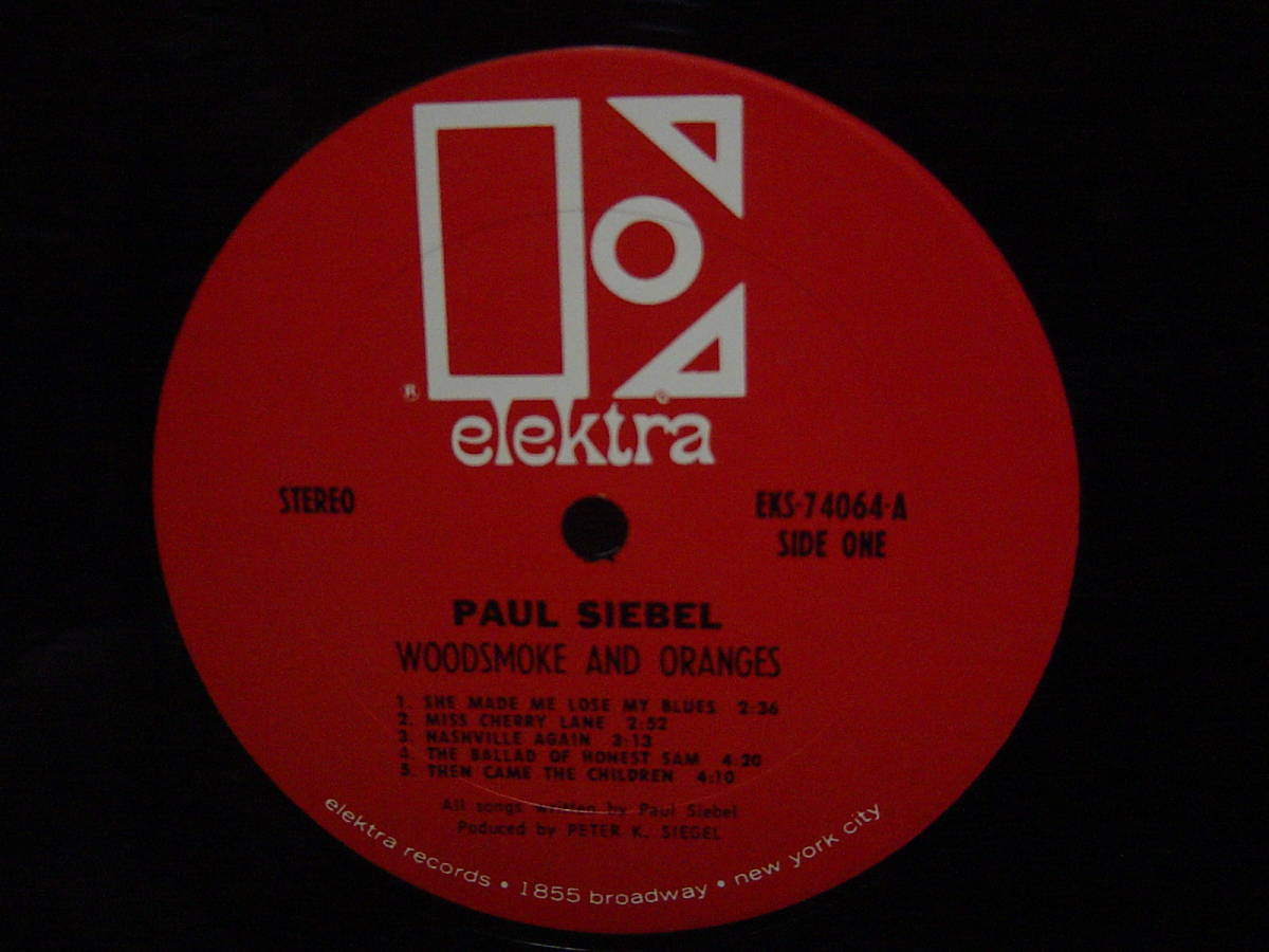 LP[SSW] LOUISE 収録 PAUL SIEBEL WOODSMOKE AND ORANGES ELEKTRA 1970 ポール・シーベル_画像2
