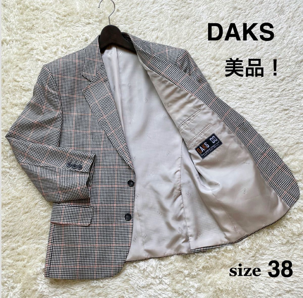 美品 DAKS ダックス レディース テーラードジャケット 肩パット サイズ