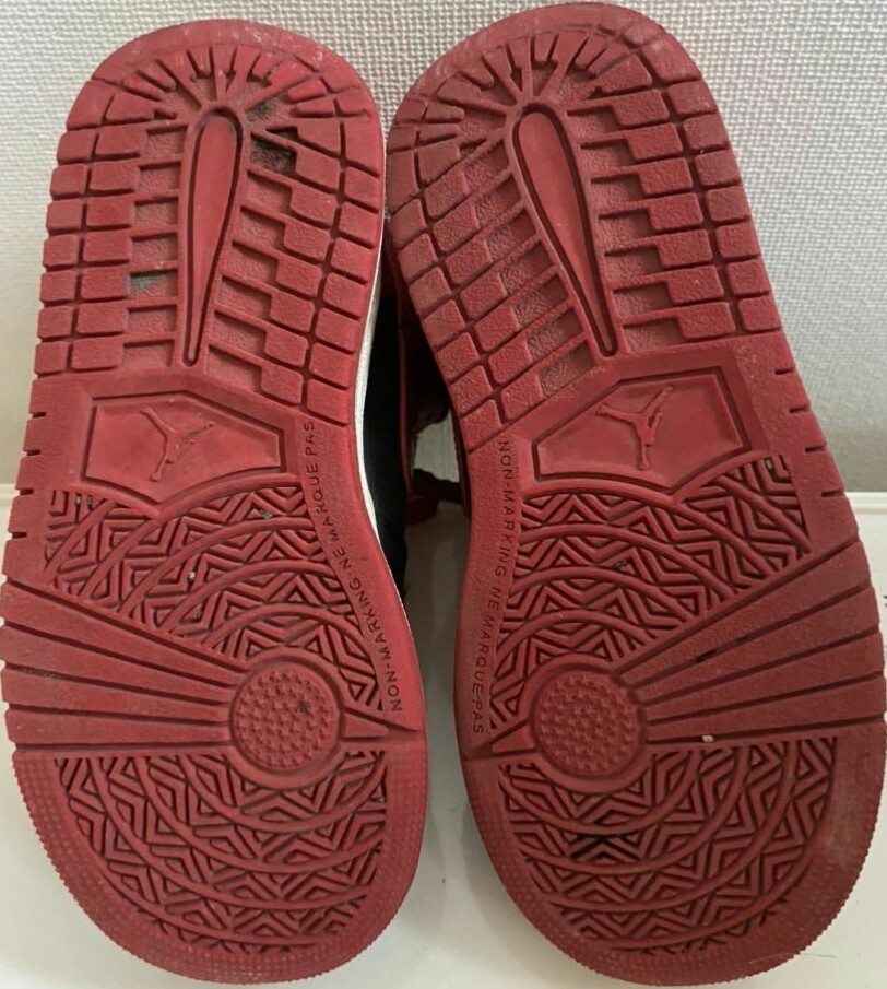 素晴らしい JORDAN ALPHA 1 (TD)つま黒アルファBRED赤シカゴブルズNIKE