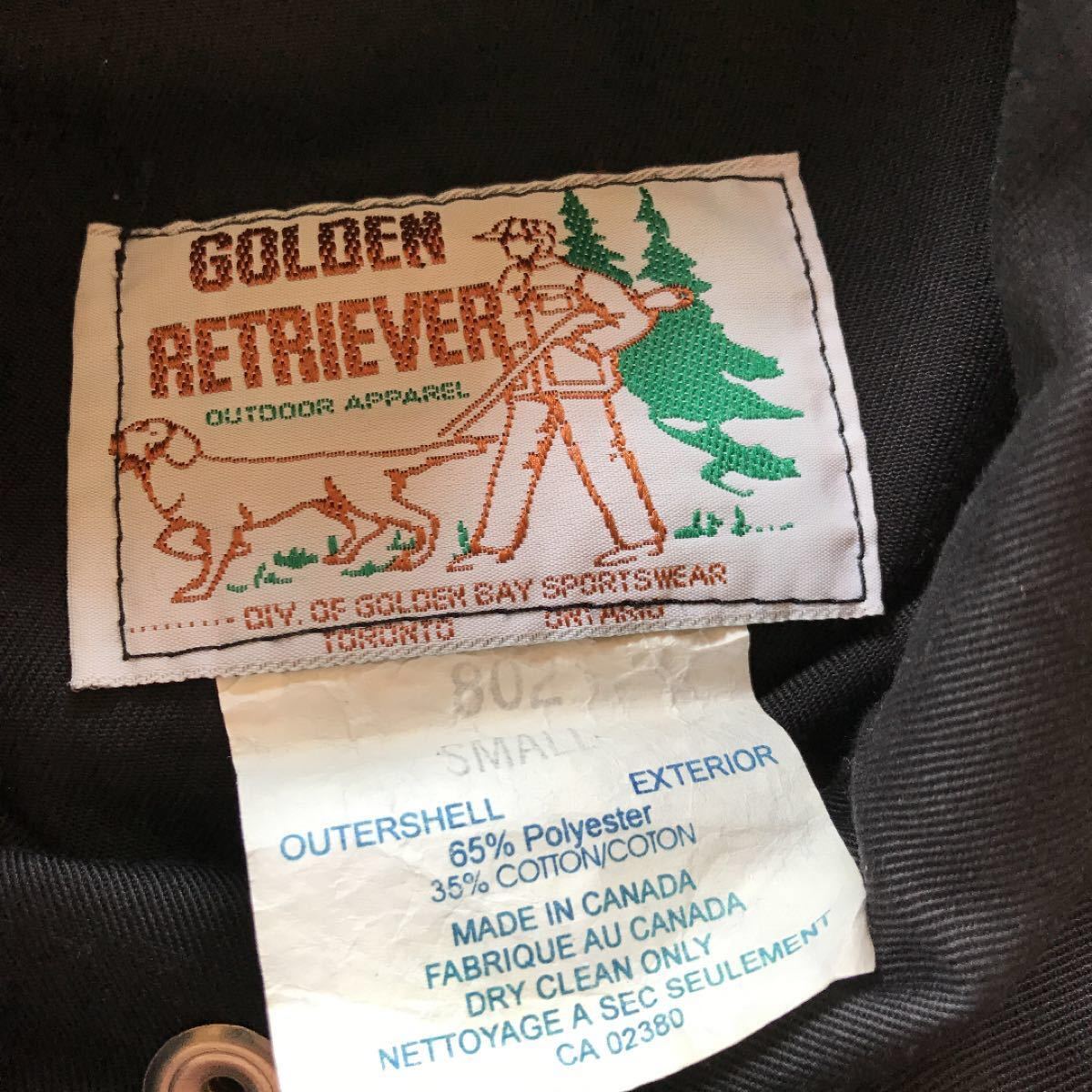 カナダ製　golden retriever ジャケット　ビンテージ レア