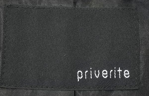 ★priverite*コート*02サイズ*レディース*春コート*薄手コート*バルーン裾*ワールド*チェック*ブラック*ブラウン*プライベリテ　＃3735_画像4