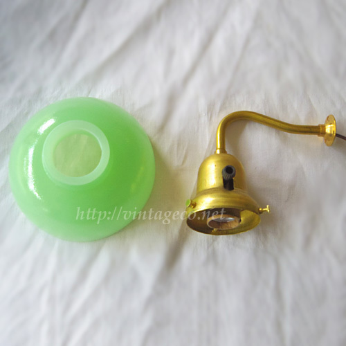  green glass shade + bracket light wall light wall attaching lighting equipment ..*. under * lavatory * living room * entranceway lighting E26 C210308